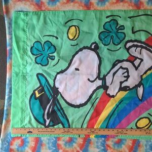 Snoopy Peanuts St. Saint Patrick's Day Banner 40x28